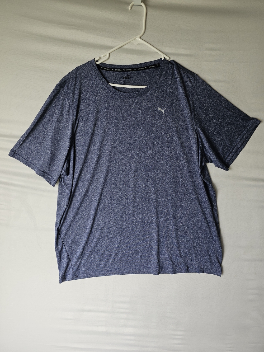 NWOT PUMA Dry Cell Men's Athletic T-Shirt Heather Blue Size XXL